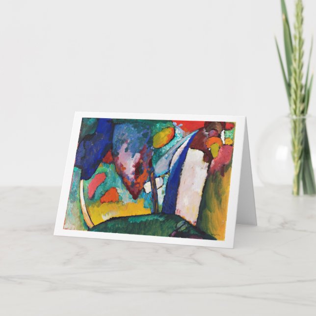The Waterfall, Wassily Kandinsky Card (Front)