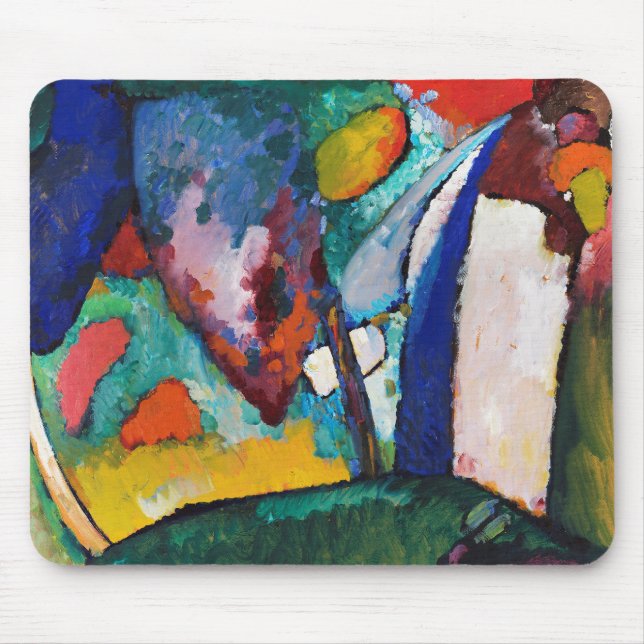 The Waterfall, Wassily Kandinsky Mouse Pad (Front)