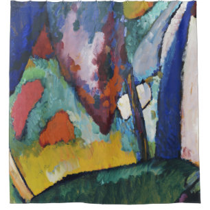 The Waterfall - Wassily Kandinsky Shower Curtain