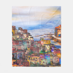 The waterfront in Naplesitaly,naples,napoli,city,e Fleece Blanket