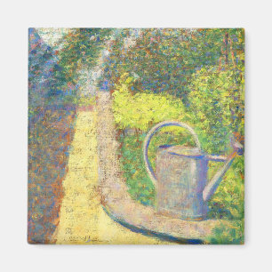 The Watering Can Garden by Georges Seurat  Magnet