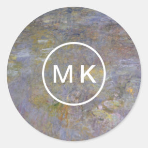 The WaterLily Pond Classic Round Sticker
