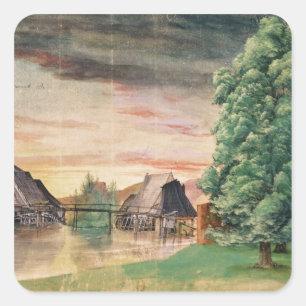 The Watermill, 1495-97 Square Sticker