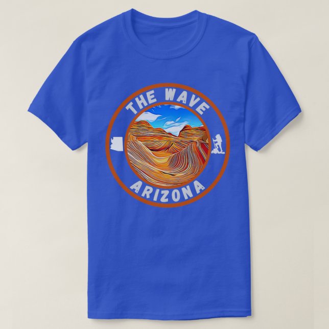 The Wave Arizona Sandstone Hike T-Shirt (Design Front)