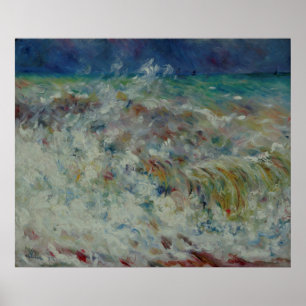 The Wave by Pierre-Auguste Renoir Poster