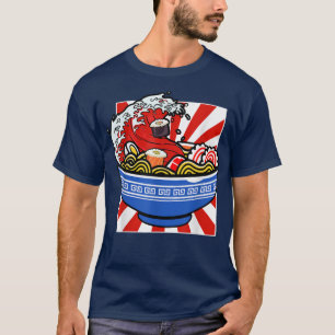 The Wave Japanese Art Ramen Bowl Kawaii Anime T-Shirt