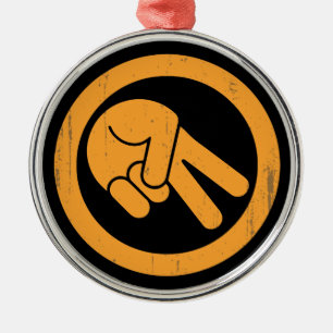 The Wave Metal Ornament