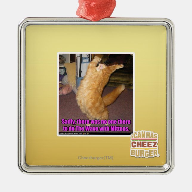 The Wave Metal Tree Decoration (Front)