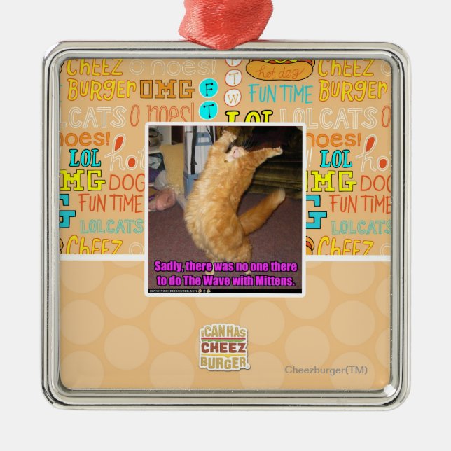 The Wave Metal Tree Decoration (Front)