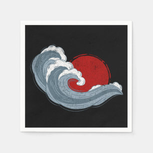 The wave of Kanagawa Napkin