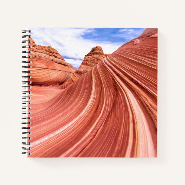 The Wave Sandstone Rock Formation Notebook (Front)