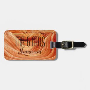 The Wave Southwest Abstract Personalised Name Bag Luggage Tag