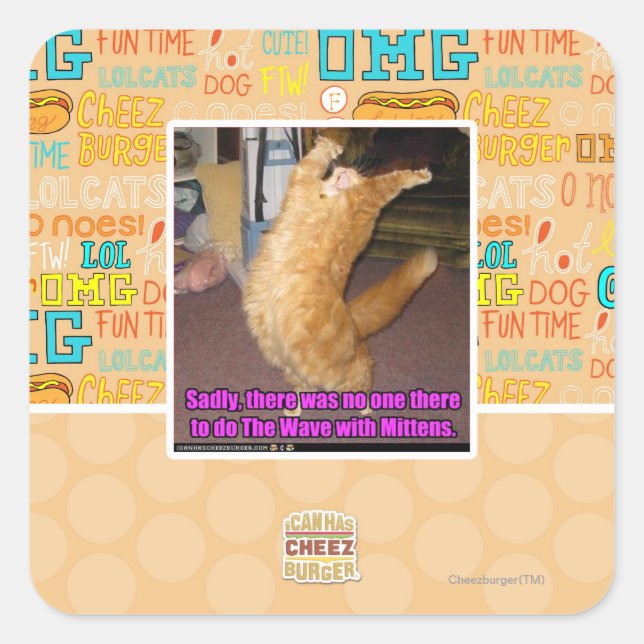 The Wave Square Sticker (Front)