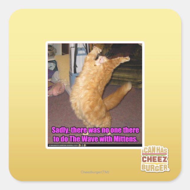 The Wave Square Sticker (Front)