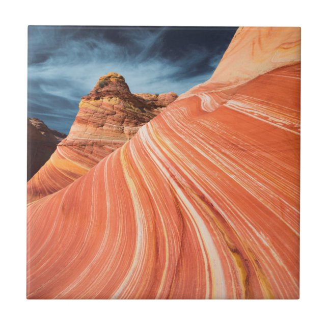 The wave, vermilion cliffs, Arizona Ceramic Tile (Front)