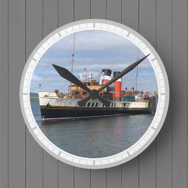 The Waverley Paddle Steamer in Scotland Round Clock (Creator Uploaded)