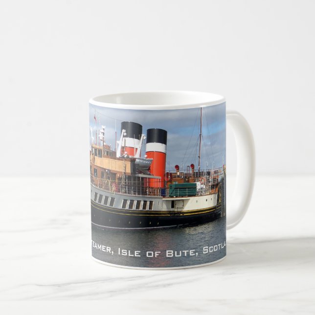 The Waverley Paddle Steamer, Rothesay, Scotland Coffee Mug (Front Right)