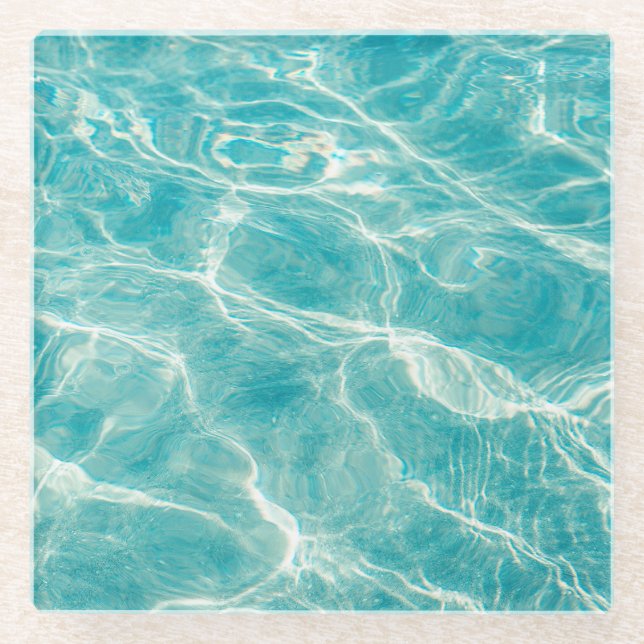 the waves of the sea glass coaster (Front)
