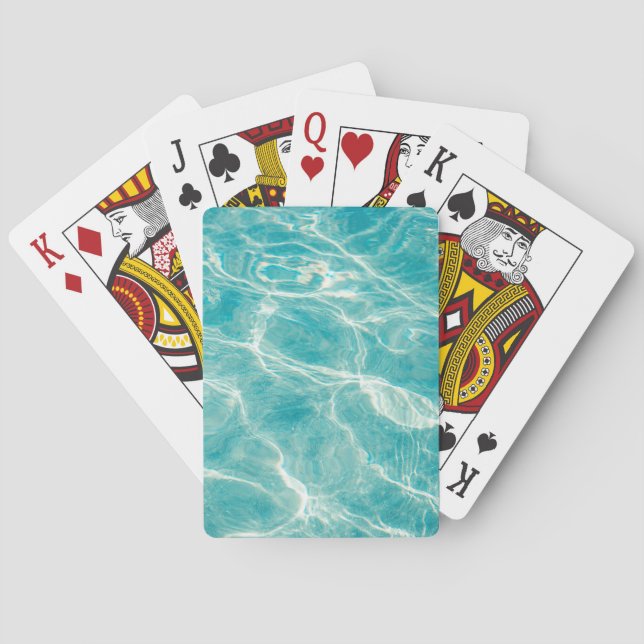 the waves of the sea playing cards (Back)