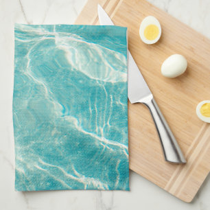 the waves of the sea tea towel