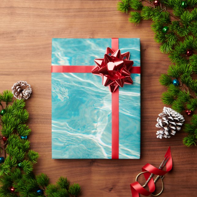 the waves of the sea wrapping paper (Holiday Gift)