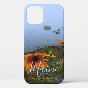 The way life should be orange Daisy, Lubec Maine iPhone 12 Case