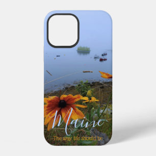 The way life should be orange Daisy, Lubec Maine iPhone 12 Case