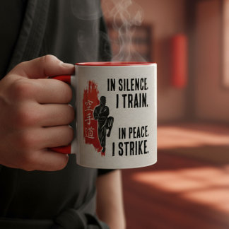 The Way of Karate - Brushstroke Power Two-Tone Coffee Mug