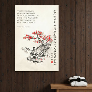 The Way of Karate - Wisdom of Gichin Funakoshi Canvas Print