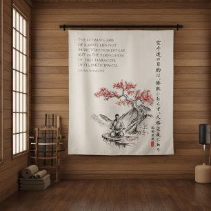 The Way of Karate - Wisdom of Gichin Funakoshi Tapestry