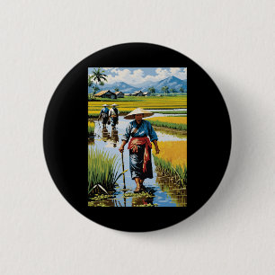 The Way Of Life Of A Benefactor To Humanity. 1  6 Cm Round Badge