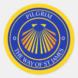 The way of St James pilgrims  Classic Round Sticker