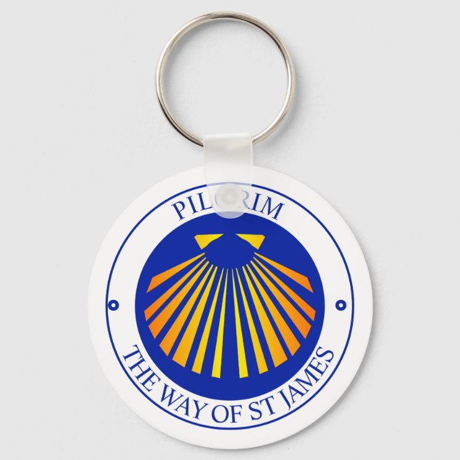 The way of St James pilgrims   Key Ring (Front)