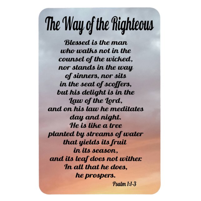The Way of the Righteous Magnet (Vertical)