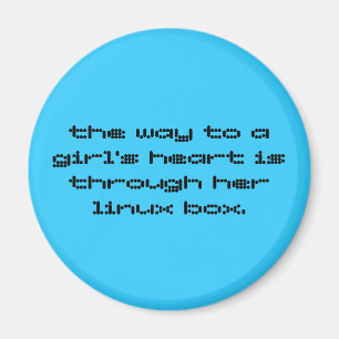 the way to a girl's heart is through her linux ... magnet