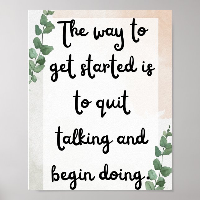 The way to get started poster (Front)