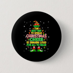 The Way To Spread Christmas Elf Xmas Boys Mens Kid 6 Cm Round Badge