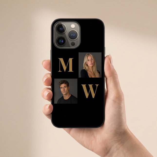 The Way We Are Custom Couple Photo Monogram Black (Creator Uploaded)