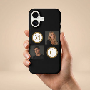 The Way We Are Custom Couple Photo Monogram Black