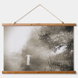 THE WAY Wood Topped Wall Tapestry