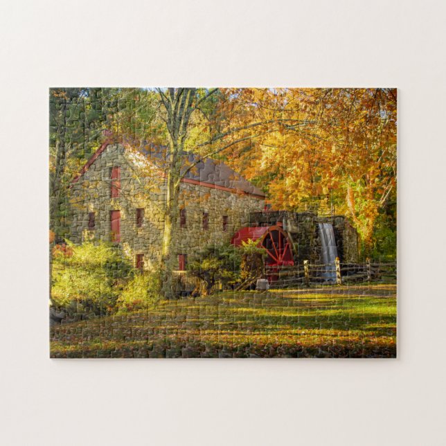 The Wayside Gristmill in Fall Colours Jigsaw Puzzle (Horizontal)