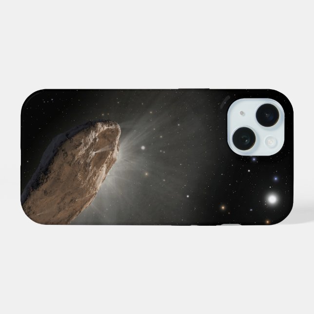 The Wayward Interstellar Object Oumuamua. iPhone 15 Case (Back Horizontal)