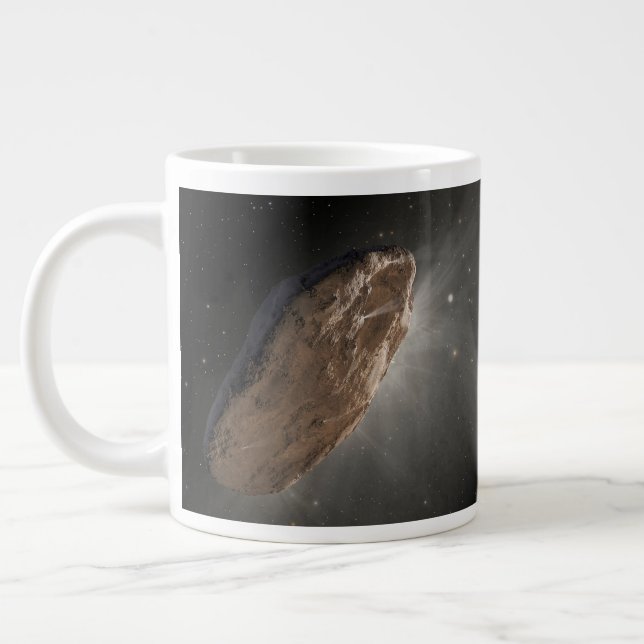 The Wayward Interstellar Object Oumuamua. Large Coffee Mug (Left)
