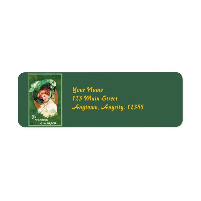 The Wearing Of The Green Address Labels (Front)