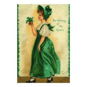 "The Wearing of the Green" vintage card, 1907 Photo Print