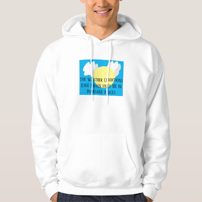 The Weather Conditions Have Fallen Unto Me Funny Hoodie (Front)