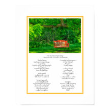 The Weathered Red Swing Size 11x14