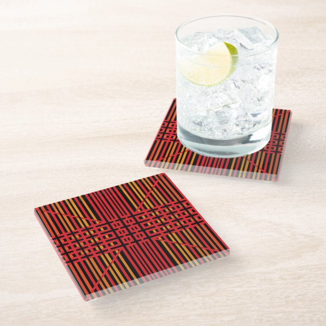 The Weaver Glass Coaster (Angled)