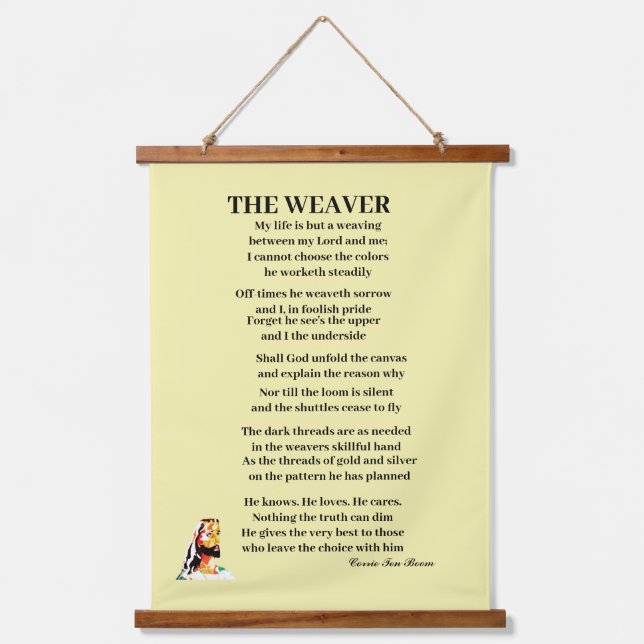 THE WEAVER POEM HANGING TAPESTRY (Front)