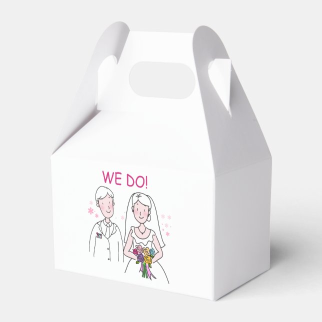 The Wedding (A) Favour Box (Front Side)